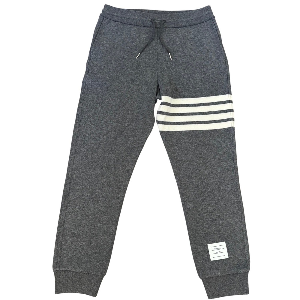 Thom Browne Cashmere Blend 4-Bar Sweatpants Grey Sz 44 (M) Like New Luxury